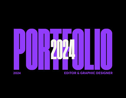 Porfolio Editor & Designer 2024