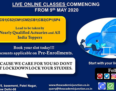ACTUARIAL SCIENCE CLASSES AT THE ACADEMIC JUNCTION FROM