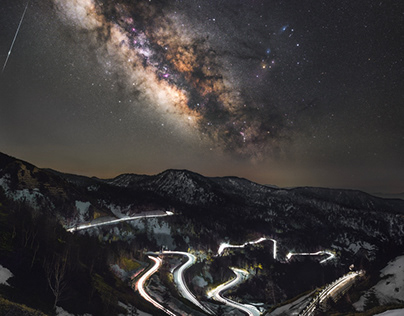The Milky Way's Shining Night