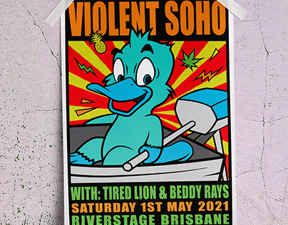 Violent Soho - Event Poster and Tee