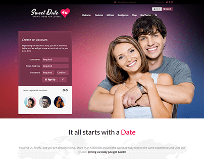 Sweet Date More than a Wordpress website design