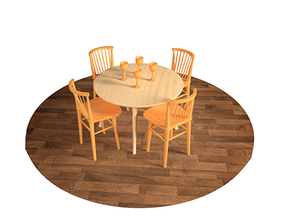 table set,wood