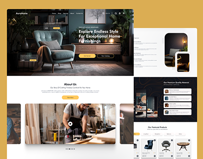 Furniture Store Landing Page/ Home Page