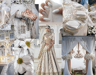 White-Themed wedding Mood Boards