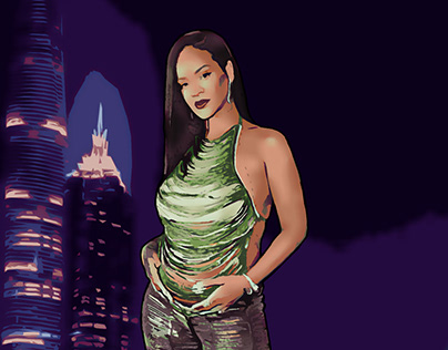 Rihanna as a GTA V Character (Practice) 2023