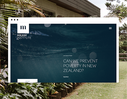 Maxim Institute - Website Design - 2017