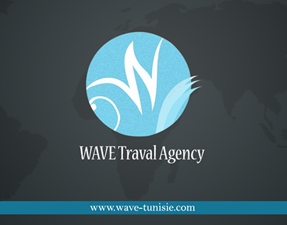 Wave Travel Agency Business Card