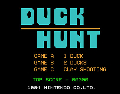 Animation - Duck Hunt Game (8bit to vector)