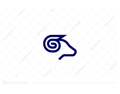 Logo For Sale - Letter G Goat Logo
