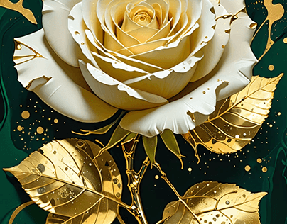 Gold Leaf Rose