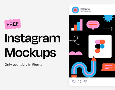 Free Instagram Mockups w/ Figma