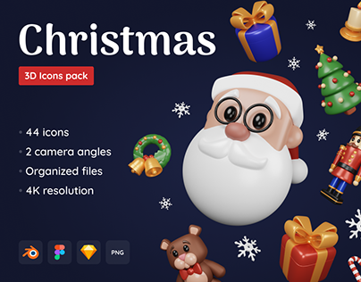 Christmas Pack - Customizable 3D Icons