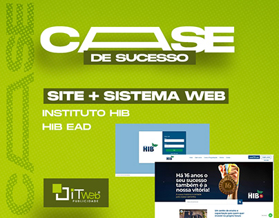 Site e Sistema Web - Instituto HIB e HIB EAD