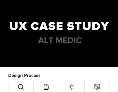 UX Case Study for ALT MEDIC App