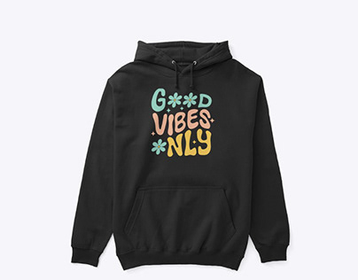 Project thumbnail - GOOD VIBES ONLY T-SHIRT DESIGN