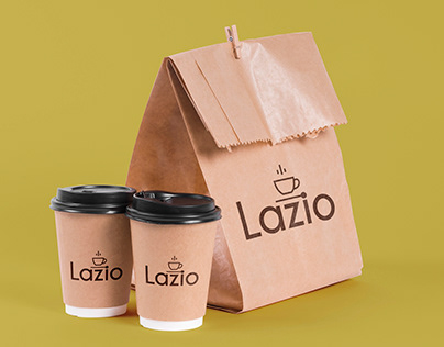 lazio cafe logo design