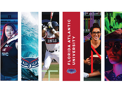FAU Your Future Awaits Campaign Building Banners