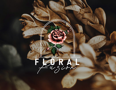 Floral Fusion Minimal Logo Design