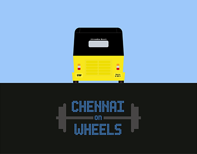 Chennai on Wheels - Minimalist Art