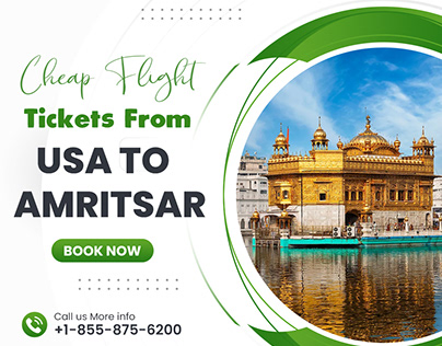 Cheap Flight Tickets from USA to Amritsar