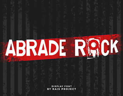 Abrade Rock Font