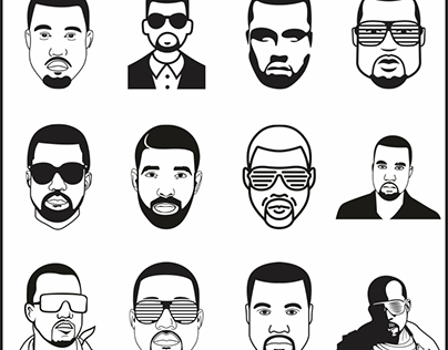 Kanye West SVG Pack for Cricut, Silhouette