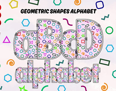 Geometric Shapes Alphabet Letters