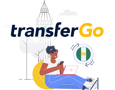 TransferGo - Hero Illustration