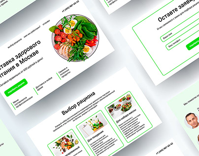 Landing page 'Healthy food'