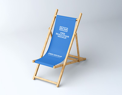 Free Beach Chair Branding Mockup