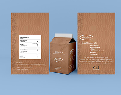 Pouch mockup for Tablea with Cinnamon Flavor