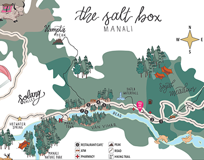 Travel Map for The Salt Box_Manali