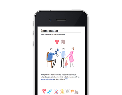 Immigration - Visualisation of Wikipedia Definition