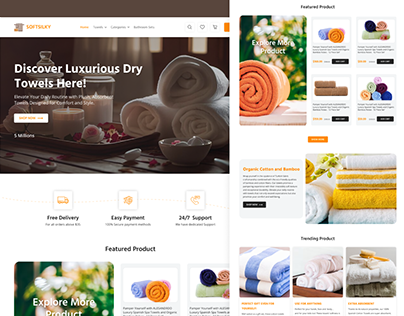 E-Commerce Website Landing Page UIUX Design