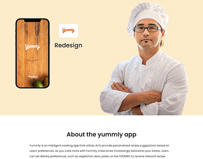 Cooking Recipe app Home page Redesign