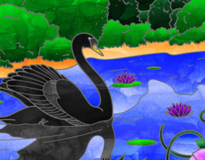 The black swan lake