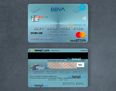 Venezuela BBVA bank mastercard