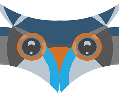 owl illustration using circles