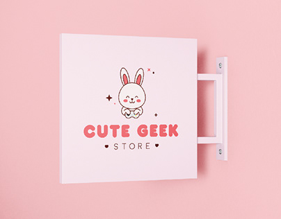 Project thumbnail - Cute Geek Store | Logotype & Branding