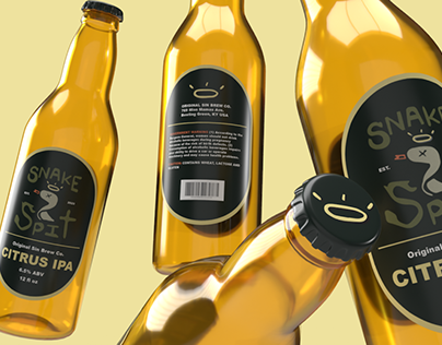 Snake Spit Beer Label Design