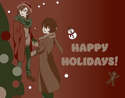 Client Project - Happy Holidays! (Bungo Stray Dogs)