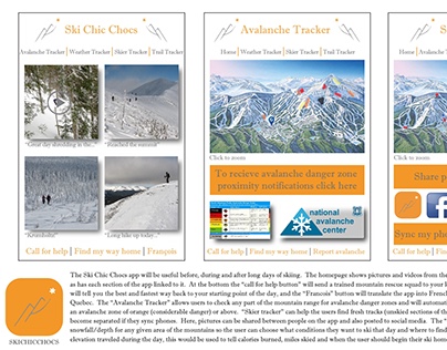 Ski Chic Chocs Campaign and App