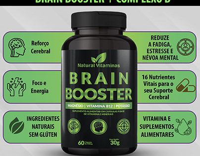 Amazon listing for Brain Booster multivitamin