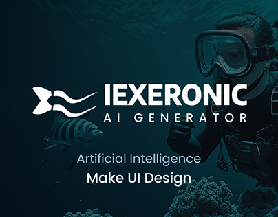 IEXERONIC AI Landing Page In UI, Logo or UI Design