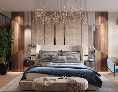 3D Visualisation of master bedroom