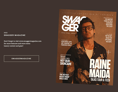 Raine Maide Cover shoot for Swagger Magazine