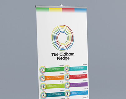Oldham Pledge Pull-up Banner