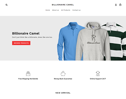 Billionaire Camel Shopify Store