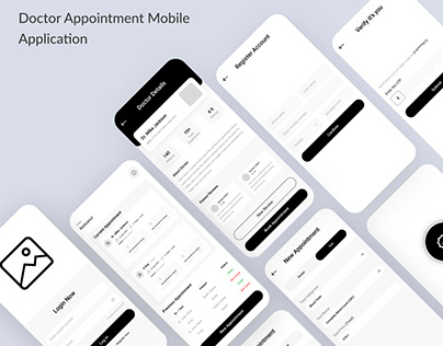 Wireframing of doctor appointment mobile application