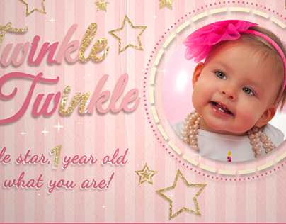Twinkle Twinkle Birthday Video Invitation